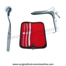 Hegar uterine dilator 3 pieces set,3-4, 5-6, 13-14, pinwheel, grave large